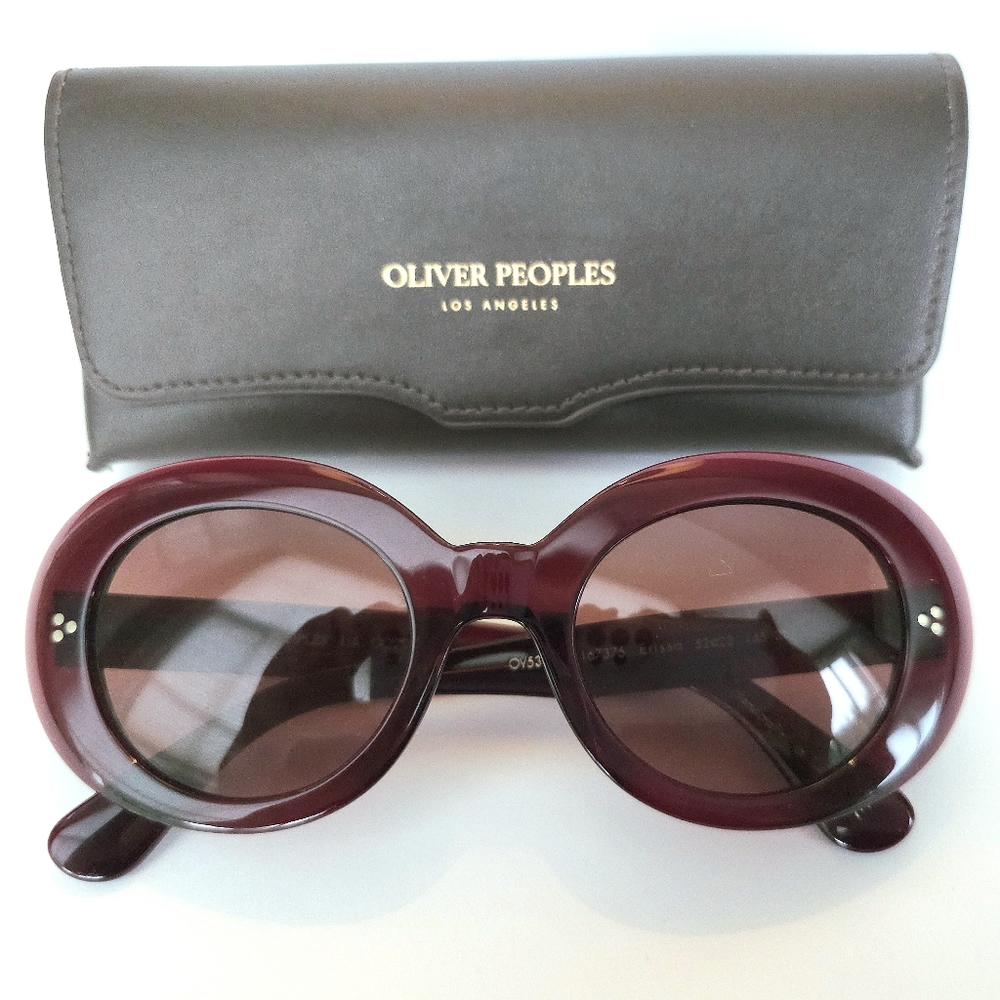 Oliver Peoples Erissa Deep Burgundy Sunglasses